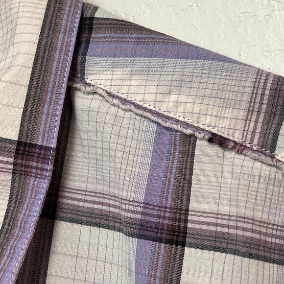 O'Neill Short Sleeve Purple Plaid Shirt Mens Size‎ M - Picture 6 of 15